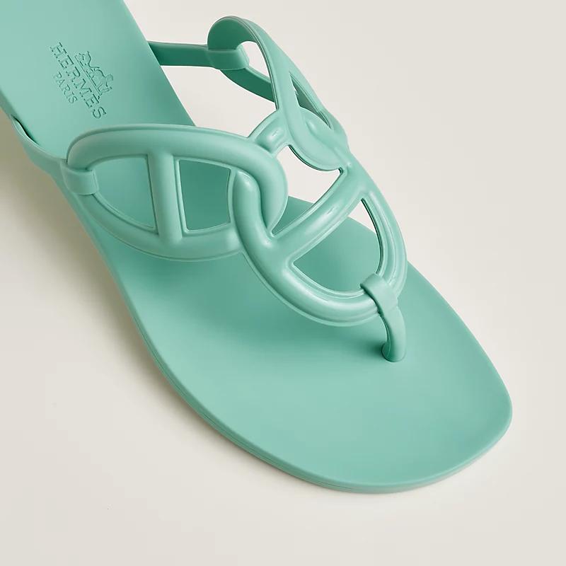 Dép Hermes Egerie Sandal Nữ Xanh Mint